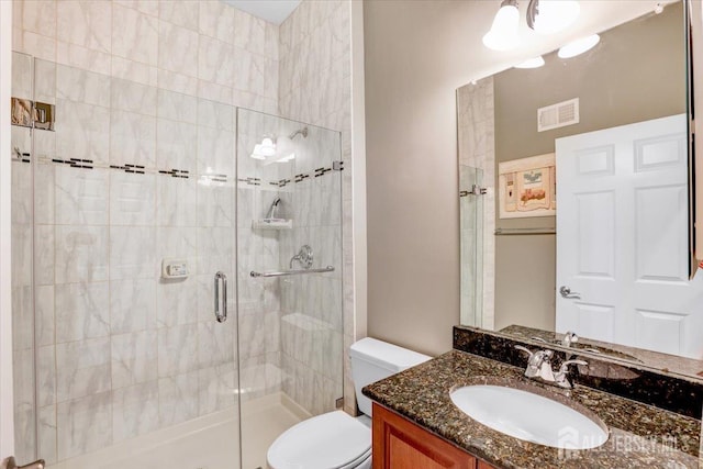 56 Kings Mill Rd, Monroe, NJ 08831 - full bath with a stall shower, toilet, and vanity