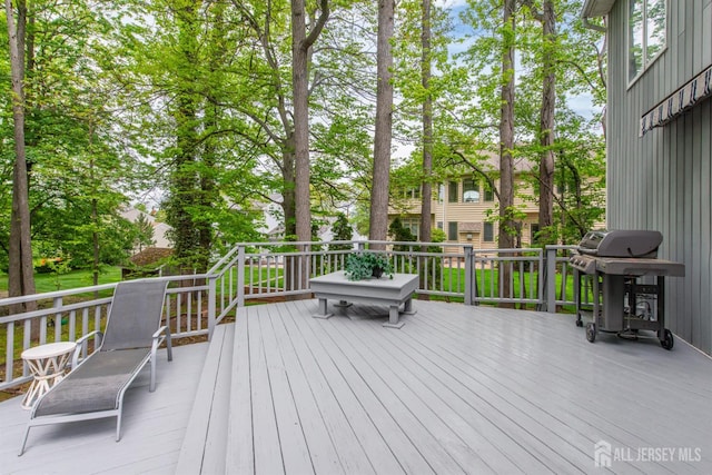 13 Clinton Ave, Edison, NJ 08820 - deck with a grill