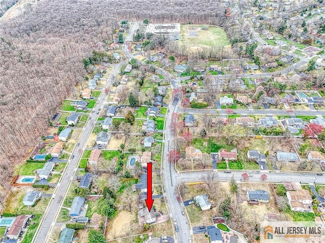 aerial overview of property's location