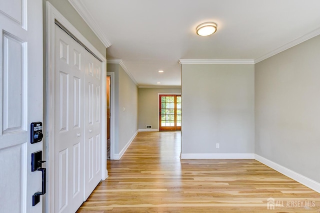 21 Princeton Rd, Old Bridge, NJ 08859 - empty room with crown molding, light wood finished floors, and recessed lighting