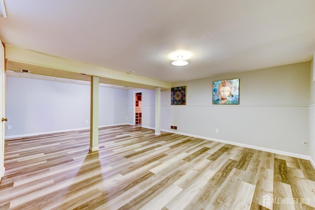 21 Princeton Rd, Old Bridge, NJ 08859 - finished basement with wood finished floors and baseboards