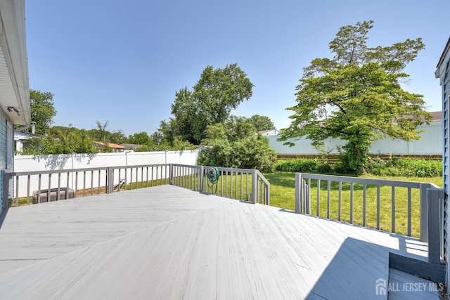 21 Princeton Rd, Old Bridge, NJ 08859 - deck featuring a fenced backyard