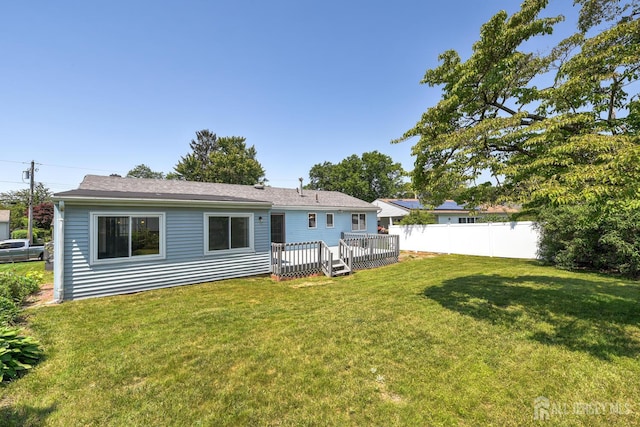 21 Princeton Rd, Old Bridge, NJ 08859 - rear view of house featuring a deck