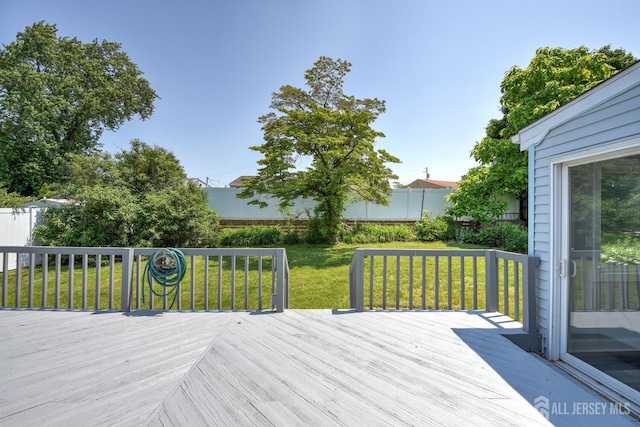 21 Princeton Rd, Old Bridge, NJ 08859 - wooden deck with a fenced backyard