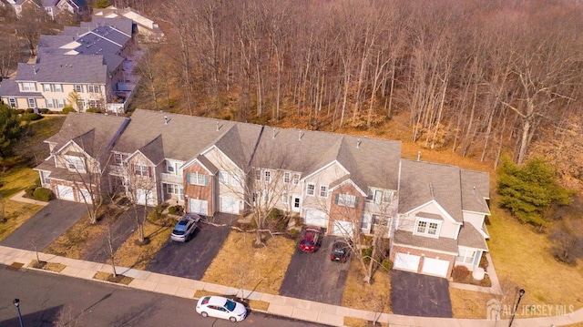 aerial view featuring a residential view