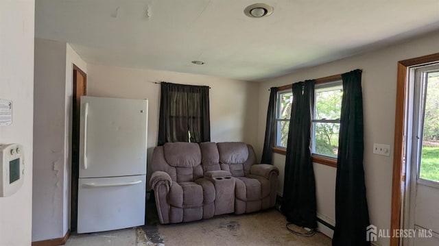 living area featuring healthy amount of natural light