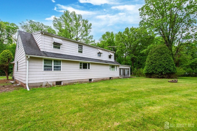108 Midwood Way, Colonia, NJ 07067 - back of house featuring a lawn and a shingled roof