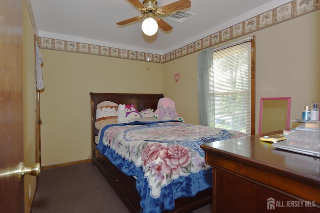 100 Woodland Ave, Fords, NJ 08863 - bedroom featuring carpet floors and ceiling fan