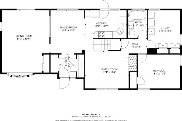 100 Woodland Ave, Fords, NJ 08863 - view of property floor plan