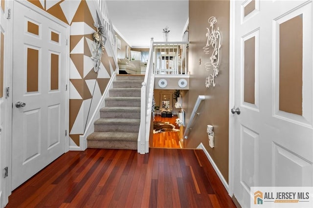11 Rondell Ln, South Amboy, NJ 08879 - entrance foyer featuring wood finished floors and stairs