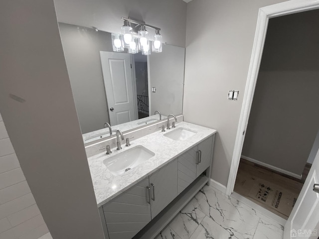 bathroom featuring vanity