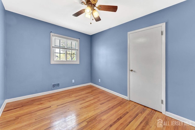 114 Jeffery Rd, Colonia, NJ 07067 - spare room with wood finished floors, baseboards, and ceiling fan