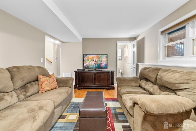 17 4th St, South River, NJ 08882 - living room with light wood-type flooring