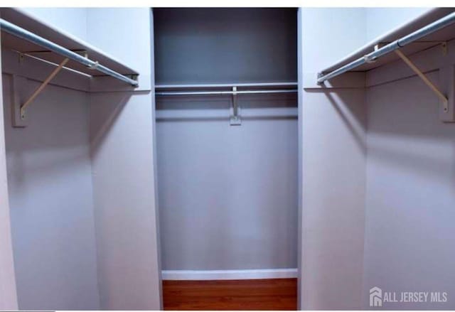 158 Mill Run, Hightstown, NJ 08520 - walk in closet featuring wood finished floors