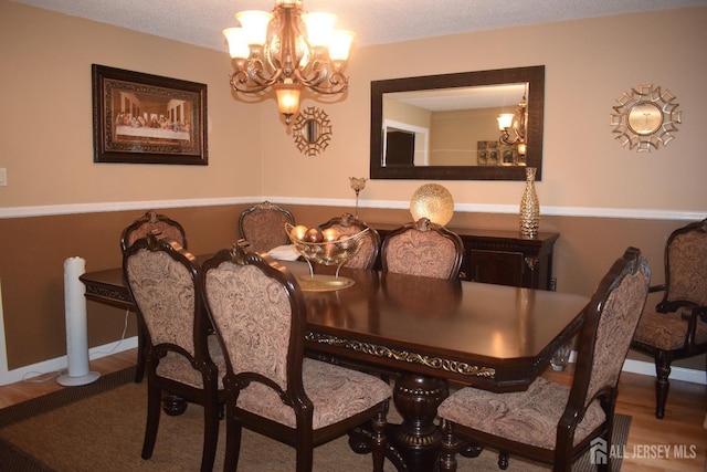 4 Hemlock Hill Rd, Jackson, NJ 08527 - dining space with a chandelier and wood finished floors