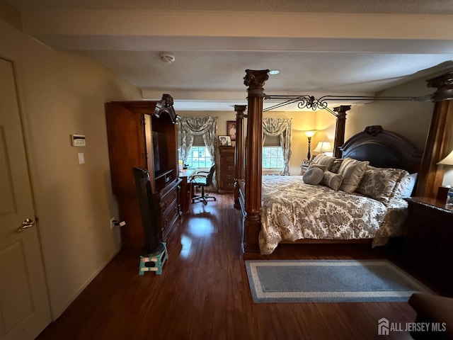 4 Hemlock Hill Rd, Jackson, NJ 08527 - bedroom with dark wood finished floors and baseboards