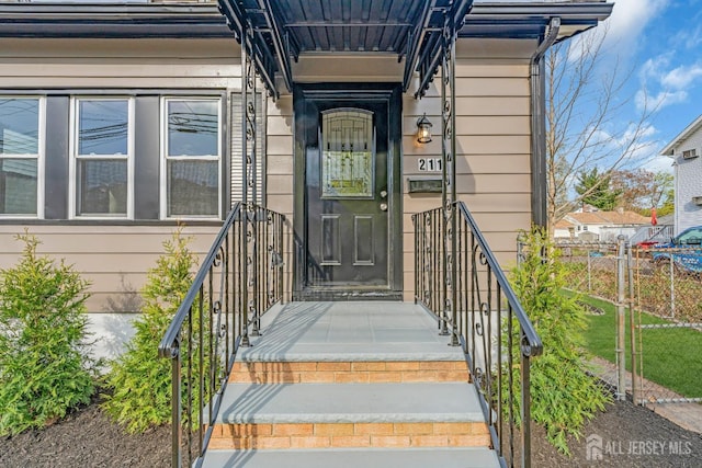 view of entrance to property