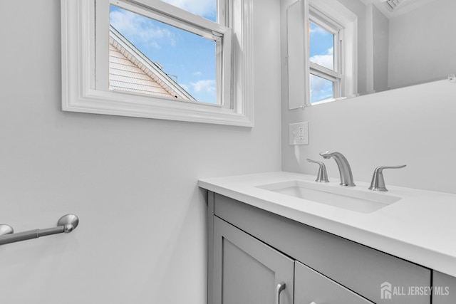 bathroom featuring vanity