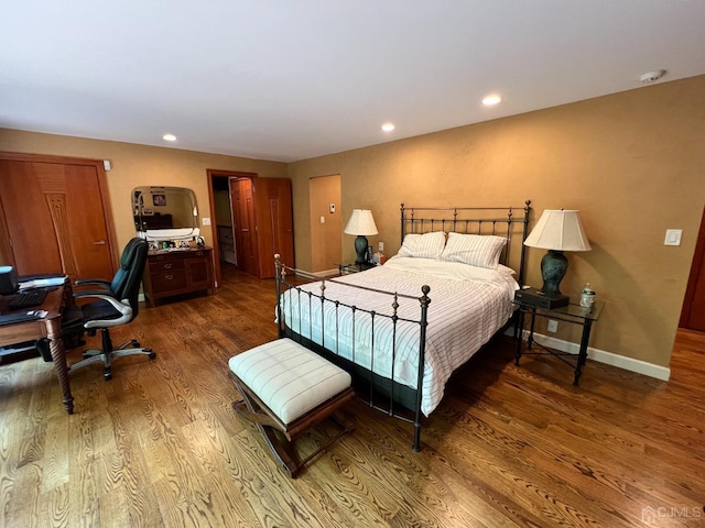 2 Gloucester Ct, East Brunswick, NJ 08816 - bedroom featuring baseboards, recessed lighting, and wood finished floors