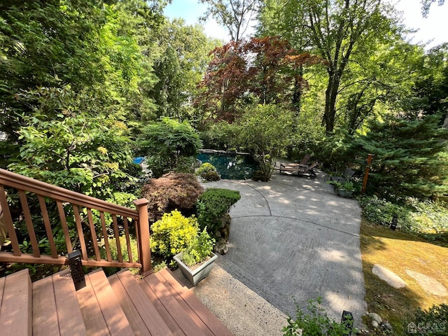 2 Gloucester Ct, East Brunswick, NJ 08816 - exterior space with a deck, a patio, and a pool
