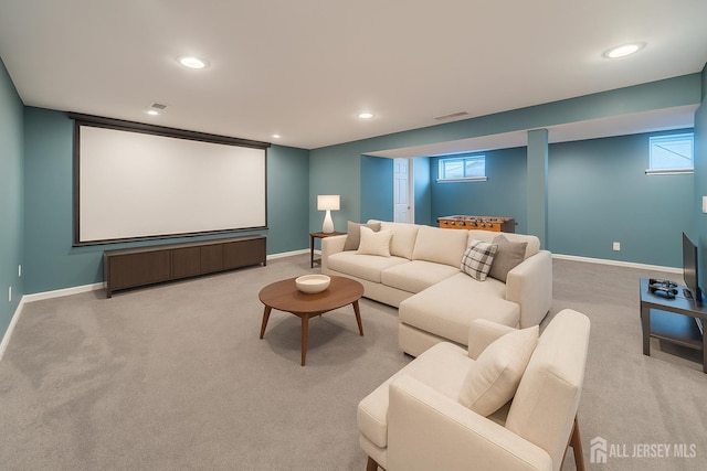 111 Beverly Hill Ter Unit A, Woodbridge Proper, NJ 07095 - home theater featuring carpet and recessed lighting