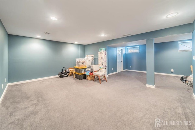 111 Beverly Hill Ter Unit A, Woodbridge Proper, NJ 07095 - unfurnished room featuring baseboards, carpet flooring, and recessed lighting