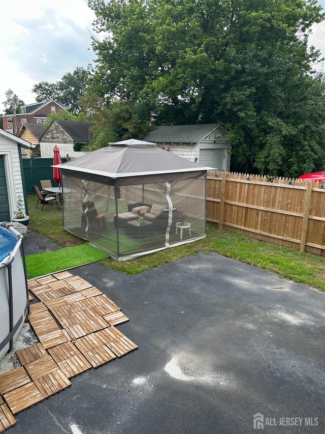 359 Parkway Ave, Trenton, NJ 08618 - view of patio / terrace featuring an outbuilding