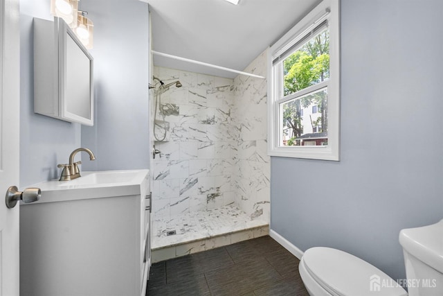 41 Guilden St, New Brunswick, NJ 08901 - full bath featuring vanity and a marble finish shower