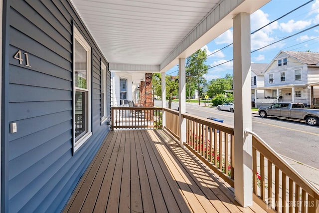 41 Guilden St, New Brunswick, NJ 08901 - wooden porch with a residential view