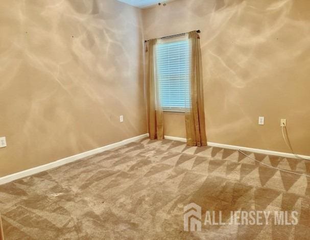 empty room with carpet floors and baseboards