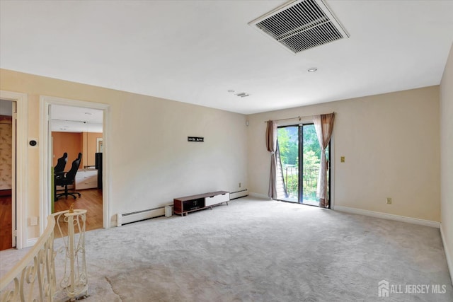 403 New Dover Rd, Colonia, NJ 07067 - carpeted empty room featuring baseboard heating and baseboards