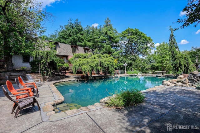 403 New Dover Rd, Colonia, NJ 07067 - swimming pool with a patio area