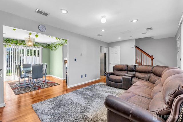 30 Montague Ave, Woodbridge Proper, NJ 08830 - living area with light wood-style floors and recessed lighting
