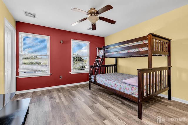 30 Montague Ave, Woodbridge Proper, NJ 08830 - bedroom featuring wood finished floors and a ceiling fan