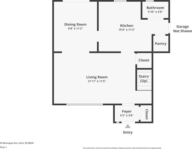 30 Montague Ave, Woodbridge Proper, NJ 08830 - view of floor plan / room layout
