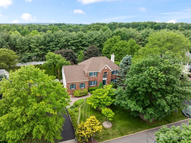 18 Stout Dr, Hillsborough, NJ 08844 - view from above of property with a forest