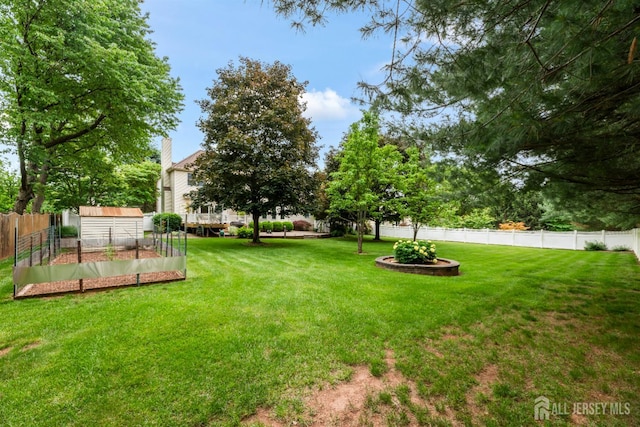 18 Stout Dr, Hillsborough, NJ 08844 - view of yard featuring a garden
