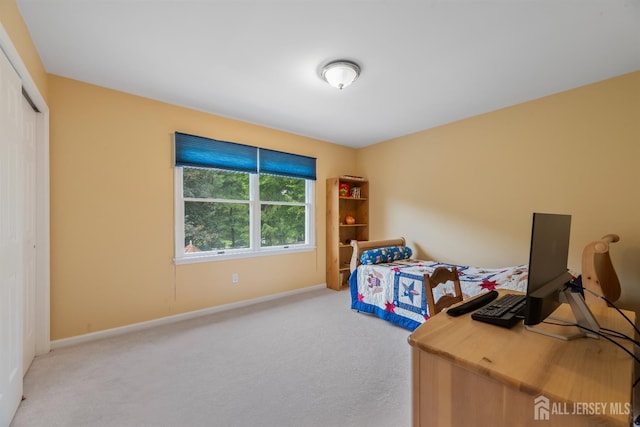 18 Stout Dr, Hillsborough, NJ 08844 - carpeted bedroom featuring a closet and baseboards