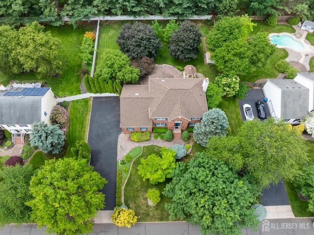 18 Stout Dr, Hillsborough, NJ 08844 - bird's eye view of a pool area