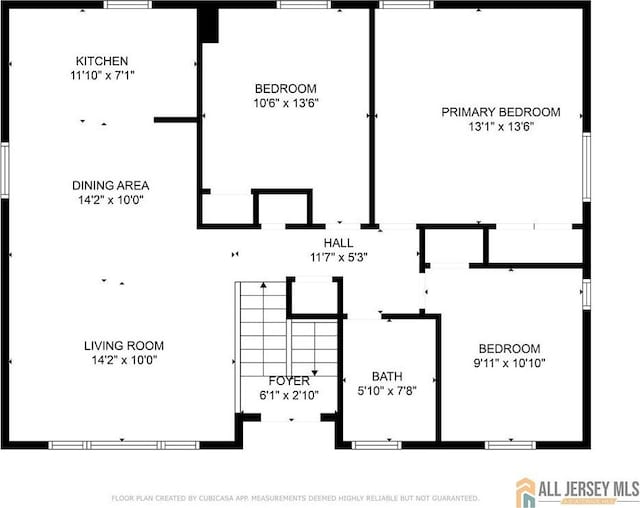 91 Amherst Ave, Colonia, NJ 07067 - floor plan / room layout