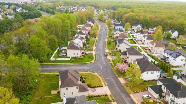 24 Chesapeake Rd, South Brunswick, NJ 08852 - bird's eye view with a forest view and a residential view