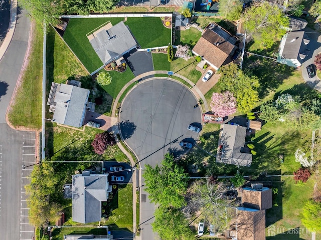 aerial view of residential area