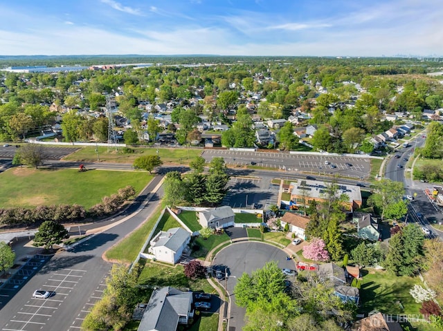 aerial view of residential area