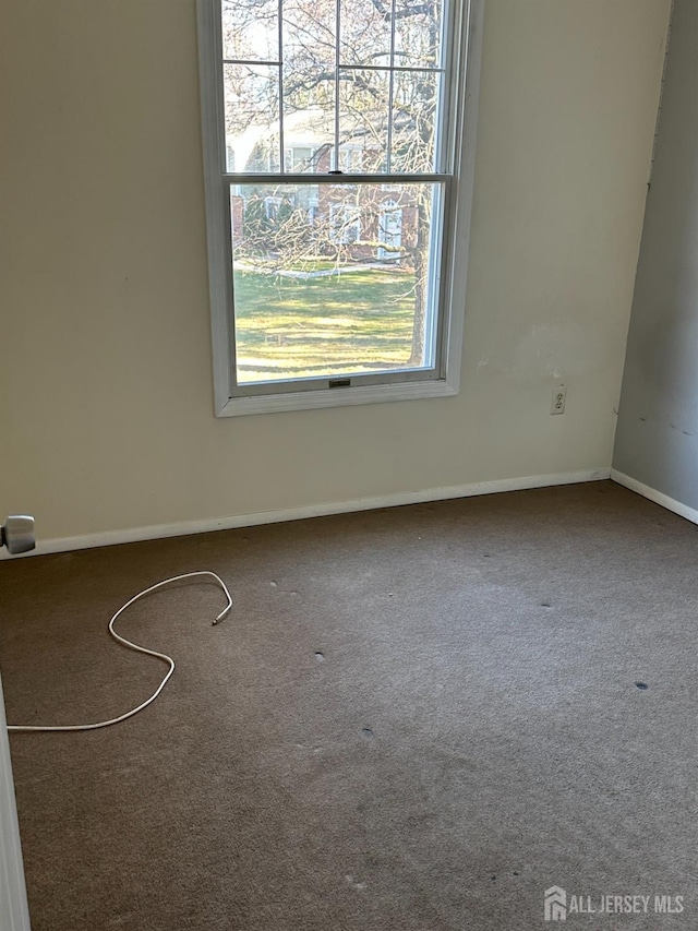 view of carpeted empty room