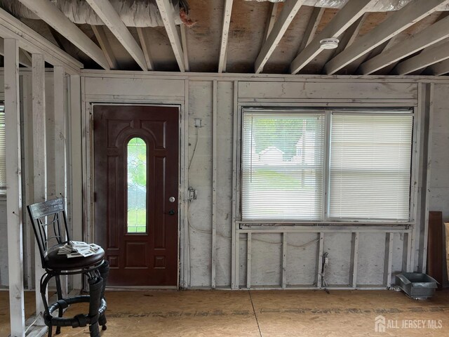 foyer entrance featuring plenty of natural light