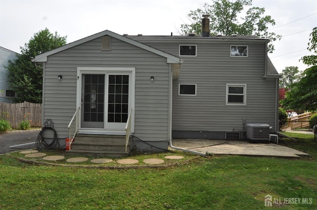 19 Clark Pl, Avenel, NJ 07001 - back of house with entry steps and a patio area