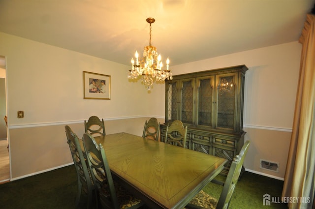 19 Clark Pl, Avenel, NJ 07001 - dining room featuring carpet and a chandelier