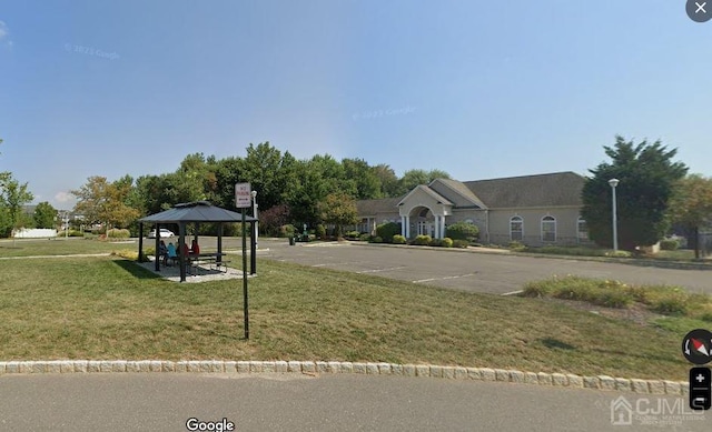 1156 Morning Glory Dr, Monroe, NJ 08831 - surrounding community with a gazebo, a yard, and uncovered parking