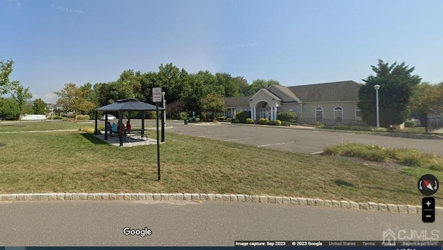 1156 Morning Glory Dr, Monroe, NJ 08831 - view of home's community with a gazebo, a yard, and uncovered parking