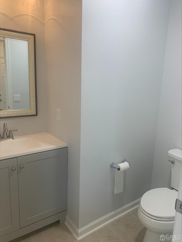 1156 Morning Glory Dr, Monroe, NJ 08831 - bathroom featuring vanity, toilet, and baseboards